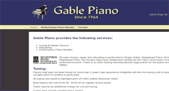 Desktop Screenshot of gablepiano.com