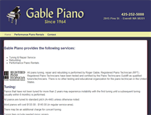 Tablet Screenshot of gablepiano.com